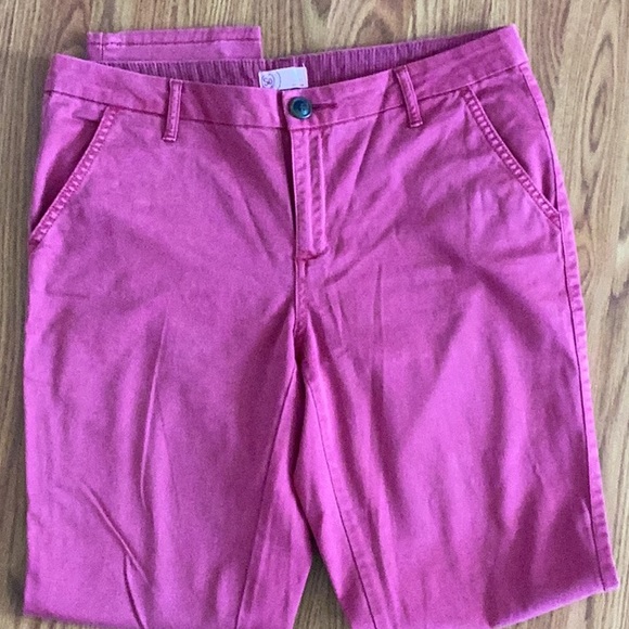 Sonoma Dark Pink Straight Skinny Pants in Women’s Size 11 Color 650 RN 73277 - Picture 3 of 14